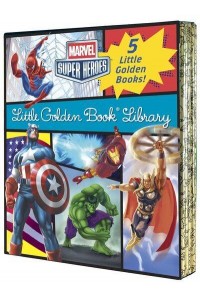 Marvel Little Golden Book Library (Marvel Super Heroes) Spider-Man; Hulk; Iron Man; Captain America; The Avengers - Little Golden Book