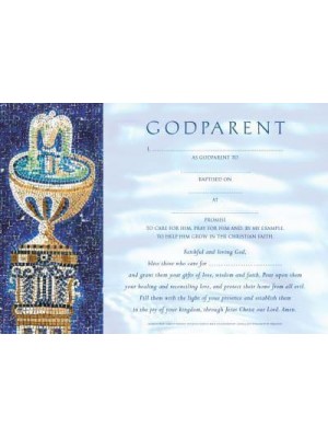 Godparent Certificates Boy Traditional (Pack of 20)