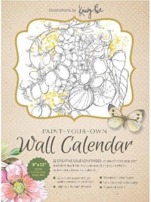 Paint-Your-Own Wall Calendar Illustrations by Kristy Rice