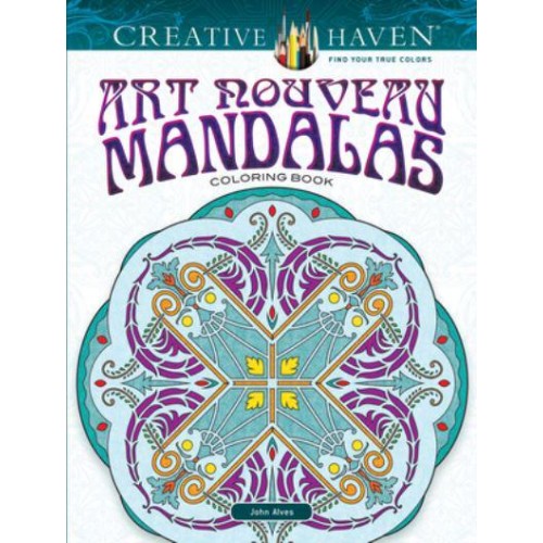 Creative Haven Art Nouveau Mandalas Coloring Book - Creative Haven
