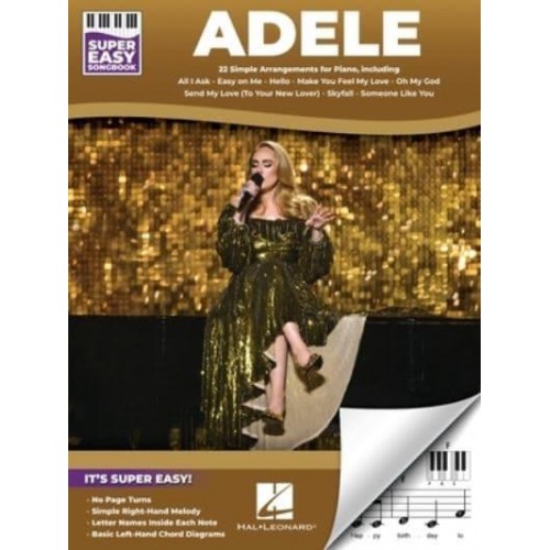 Adele - Super Easy Songbook: 22 Simple Arrangements for Piano With Lyrics